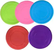5pcs Puppy Training Disc Dog Chew Toy Bite-Resistant Throwing Discs Pet Dog Flying Toy Outdoor