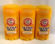3 Ultra Max Unscented Arm & Hammer Antiperspirant Deodorant 2.6 oz