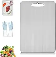 Tivano Cutting Boards, Tivano Titanium Cutting Board for Kitchen, Double Sided Board for Meat, Fruit & Vegetable, Knife-Friendly Cutting Boards Durable, Non-porous and Easy to Clean (S: 11.4*7.87in)