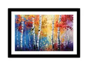Birch Trees Framed print Art Poster