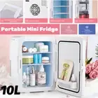 10L Mini Fridge Cooler Warmer Drinks Bar Fridge Car Makeup Ice Cosmetic Portable