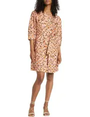 [Marcs] Confetti Linen Dress in Cactus Multi