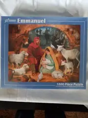 Vermont Christmas Emmanuel 1000 Piece Jigsaw Puzzle Manger Nativity Baby Jesus