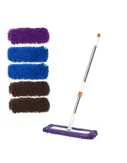 [SOGA] Flat Mop Floor Cleaning Pads Dust Remover 60x12cm in Multi