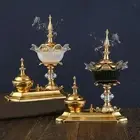 Incense Holder with Glass Table Centerpieces Incense Burner Arabic Incense