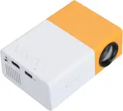 Portable LED Projector, Support 1920X1080, 100-240V, Multiple Ports, Yellow and