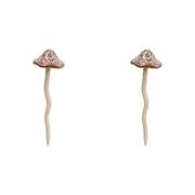 2x LVD Porcelain Jiggle Mushroom Sculpture Home/Office Decor Large 37cm Dusk