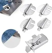 Magnetic Seam Guide for Sewing Machine, Stainless Steel Magnetic Seam Guide with 7/8/9/10mm Wide Rolled Hem Pressure Foot Universal Sewing Machine Accessories Supplies