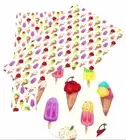 Ice Cream FAUX LEATHER SHEET 8.75 X 12" 1070306 popcicle Summer LITCHI TEXTURE