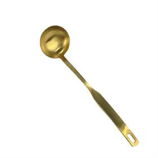 火鍋勺火鍋勺子金色一體不銹鋼湯勺家用加厚漏勺粥勺飯店長柄大號
