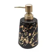 Ceramic Soap Dispenser Pump for Bathroom and Kitchen for Home Black D1