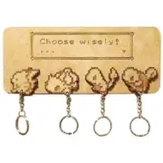Wooden Pokemon Key Holder Wall Mounted Key Holder Rack Home Decor -