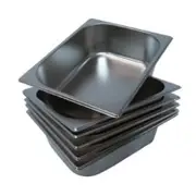 LCE Gastronorm GN Pan Half Size 1/2 GN Pans 100mm (Pack of 6)