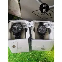 在飛比找Yahoo!奇摩拍賣優惠-二手全新化石(fossil)原廠石英時尚三眼男士手錶鋼帶手表