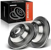 A-Premium Rear Disc Brake Rotors Set Compatible with Chevrolet Trailblazer EXT GMC Envoy XL XUV Buick Rainier Oldsmobile Bravada Isuzu Saab