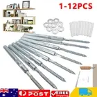 Concealed Floating Hidden Shelf Support Pins Bracket Masonry Walls Screws Kit
