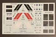 2009 Challenger DECAL SHEET 1- #92 AMT Model Car Part COMBINE