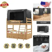 Portable Bunk Twin Bed Tent Canopy for Kids & Adults - Blackout Privacy Oasis
