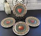 VILLEROY & BOCH GALLO DESIGN SET OF 8 FRUIT DESIGN PLATES MADE IN GERMANY