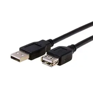 【Bravo-u】USB 2.0 A公對A母延長線(黑-0.8米)