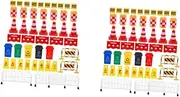 134 Pcs Stop Light Toy for Boys and Girls Mini Traffic Cones Signs Set Pretend Play Traffic Toys Abs Material Construction Playset Learning Toys