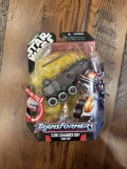 Star Wars Transformers Crossover Clone Commander Cody Turbo Tank,2007 MOSC New