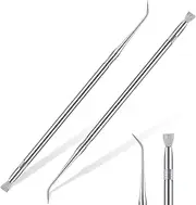 Chumia 2 Pcs Lash Lift Tool, Lash Separator Tint Stainless Steel Metal Lift Rods Beauty Tool with Comb for Eyelash Eyebrow Perming Tinting Curling Extensions Supplies(Silver)