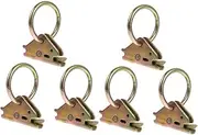 HEALEEP 6pcs Heavy Duty Tie Down Anchors for Trailers Pickup Flatbed Trucks Surface Mount Rings Durable Cargo Management for Transport