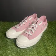 Converse Chuck 70 Metal Rings Women Sz 8.5 Lotus Pink Lo Top Sneakers A11177C