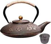 Cast Iron Teapot 800ML/ 27Oz Japanese Cast Iron Tea Kettle with Infuser for Loose Leaf, Fast Heating Design Teapot for Boiling Hot Water Tea Style 2