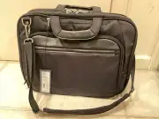 New Kenneth Cole Reaction Black Canvas ProTec EZ-Scan 14.1" Laptop Bag~MSRP $260