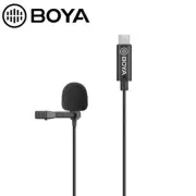 BOYA BY-M3/M3D Clip-on Lapel Lavalier Microphone Mini Mic USB Type-C connector