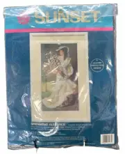 Sunset By Dimensions Springtime Elegance 11065 Crewel Kit New 1991 Wedding Bride