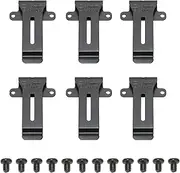 Radio Belt Clip for Kenwood TK 208 TK 308 TH 22AT TH 42AT TK2118 TK3118, for Bao Feng BF 888S BF 666s BF 777S BF 5118, Replacement Portable Walkie Talkie Radio Belt Clamp Clip,6Pcs