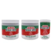 Mayan Magic Mud Powerful Deep Pore Cleansing Clay Kit For Unisex 3 Pc Kit 2 x 16oz Cleanser, 32oz Cleanser