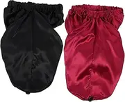 MERRYHAPY Comfortable Sleep Cap Silk Bonnet 2 Pack Long for Women Hair Bonnet for Nighttime Hair Care