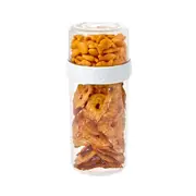 iDesign Fresh Stack N Snack Double Sided Pantry Food Container Clear Large