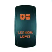 CAN AM MAVERICK COMMANDER BACKLIT BOAT ROCKER SWITCH WORK LIGHTS LIGHTS ORANGE