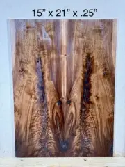 Figured Black Walnut Guitar Back Or Top Guitar Wood Luthier Lumber Materials