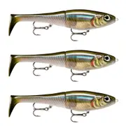 3x Rapala 20cm X Rap Peto Sink Hybrid Swimbait Fishing Lure -Smelt On The Beach