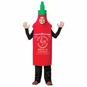 Sriracha Sauce Condiment Food Funny Unisex Child Boys Girl Costume 7-10