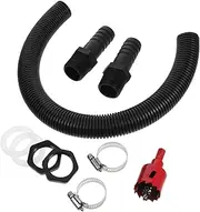 Happyyami 1 Set Hose Kit Durable Gutter Diverter for Rain Linking Easy Installation Rainwater Pipe Connector Supplies Maximize Storage