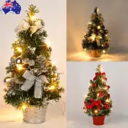 20-40cm Small Mini Christmas Tree Lights Xmas Tabletop Ornaments Home Decor