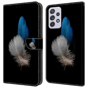 Wallet Case compatible with Samsung Galaxy A52 4G/5G/A52s 5G, PU Leather Stand 3D Pattern Printing Phone Cover-Q