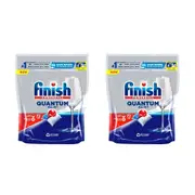 2x 72pc Finish Powerball Quantum All in 1 Regular Dishwasher Cleaning Tablets
