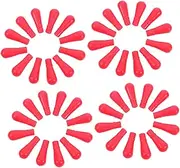 LIFKOME 40pcs Red Silicone Dropper Caps for Lab Use Fit for Glass Pipettes Leak High Elasticity Comfortable Essential Laboratory Supplies Accessories