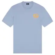 Diesel Oval DS Logo Stonewash Blue T-Shirt