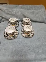 4 Royal Albert" Bone China 'Provincial Flowers' Mountain Avens Cup / Saucer
