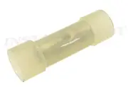 100 YELLOW 12-10 GAUGE BUTT CONNECTORS WIRE TERMINALS ELECTRICAL SPLICE * USA *