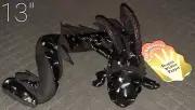 Folkmanis Black Dragon Wristlet Puppet 13" Stuffed Plush Animal Toy Play Doll